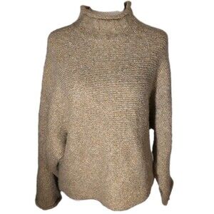 William Rast Sweater Womens Sz S Roll Neck Pullover Cropped Wool Blend Oversized
